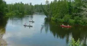 Paddlers on the river