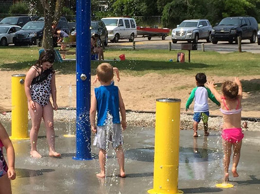 Oscoda Beach Park splash pad