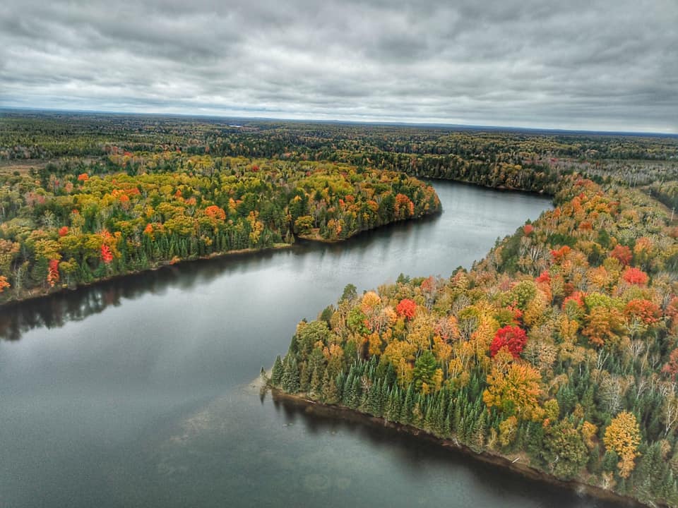 fall view of river