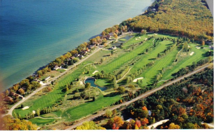 Greenbush golf course aerial view