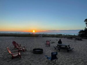 Beach at Oscoda Lakeside Hotel