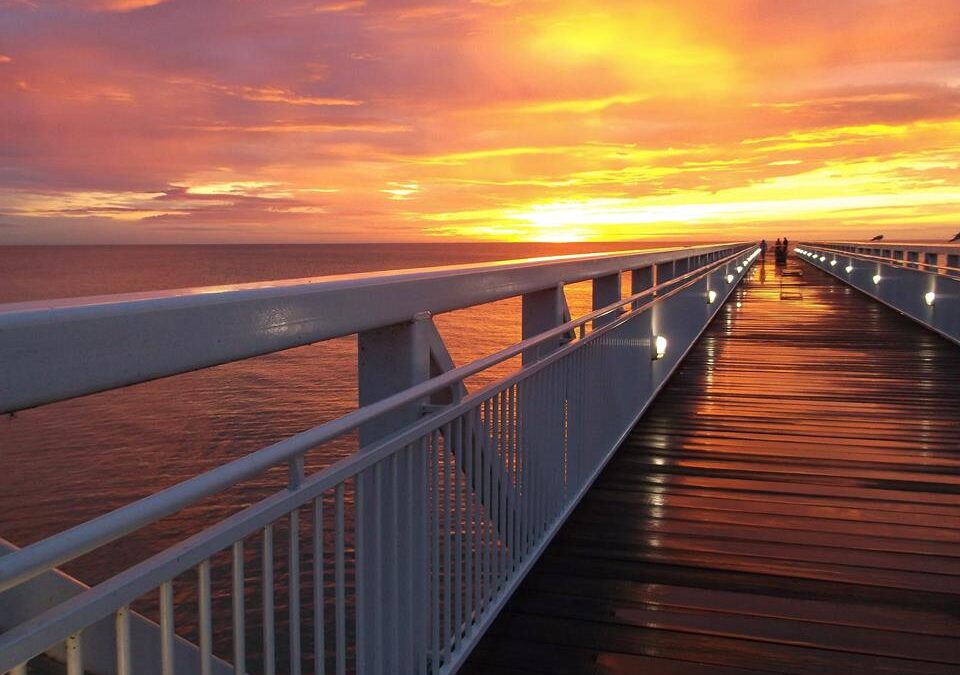 Pier at sunrise