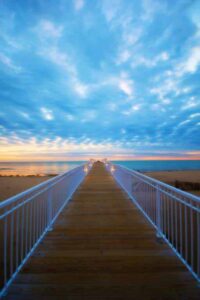 Pier at sunset