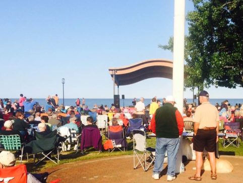 Crowd at Oscoda Rotary Bandshell