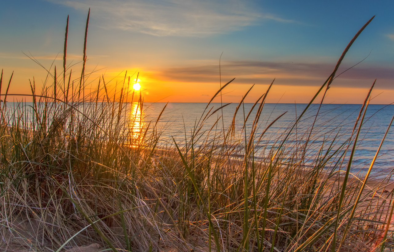 sunrise over Lake Huron