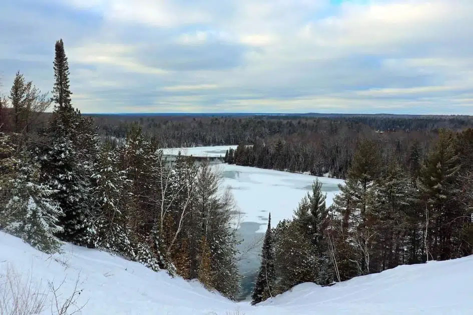Highbanks view in winter