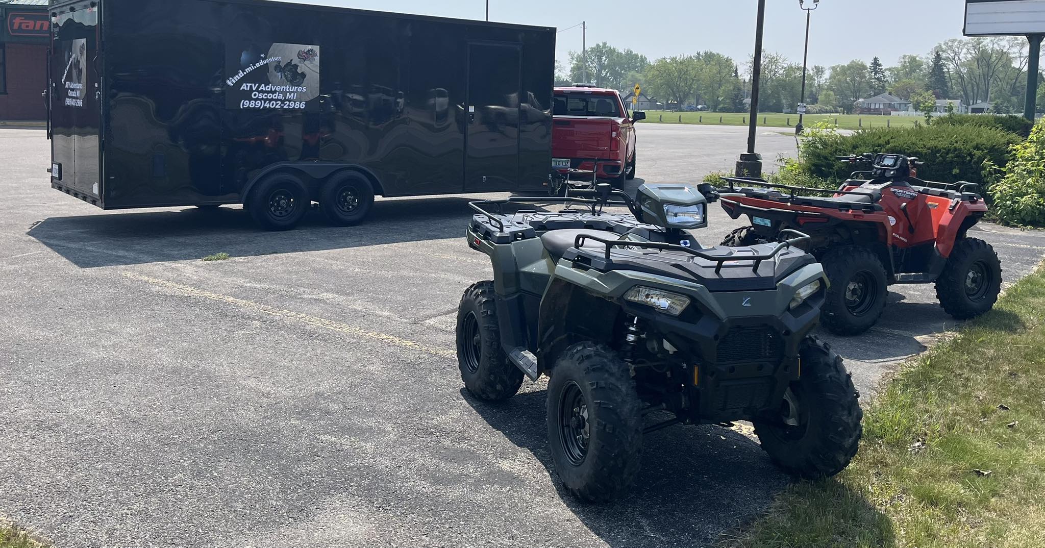 FindMiAdventureATVRental Find MI Adventure ATV rental equipment and trailer
