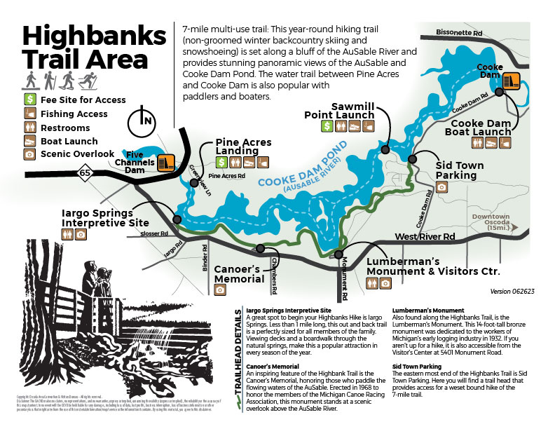 Highbanks Trail map