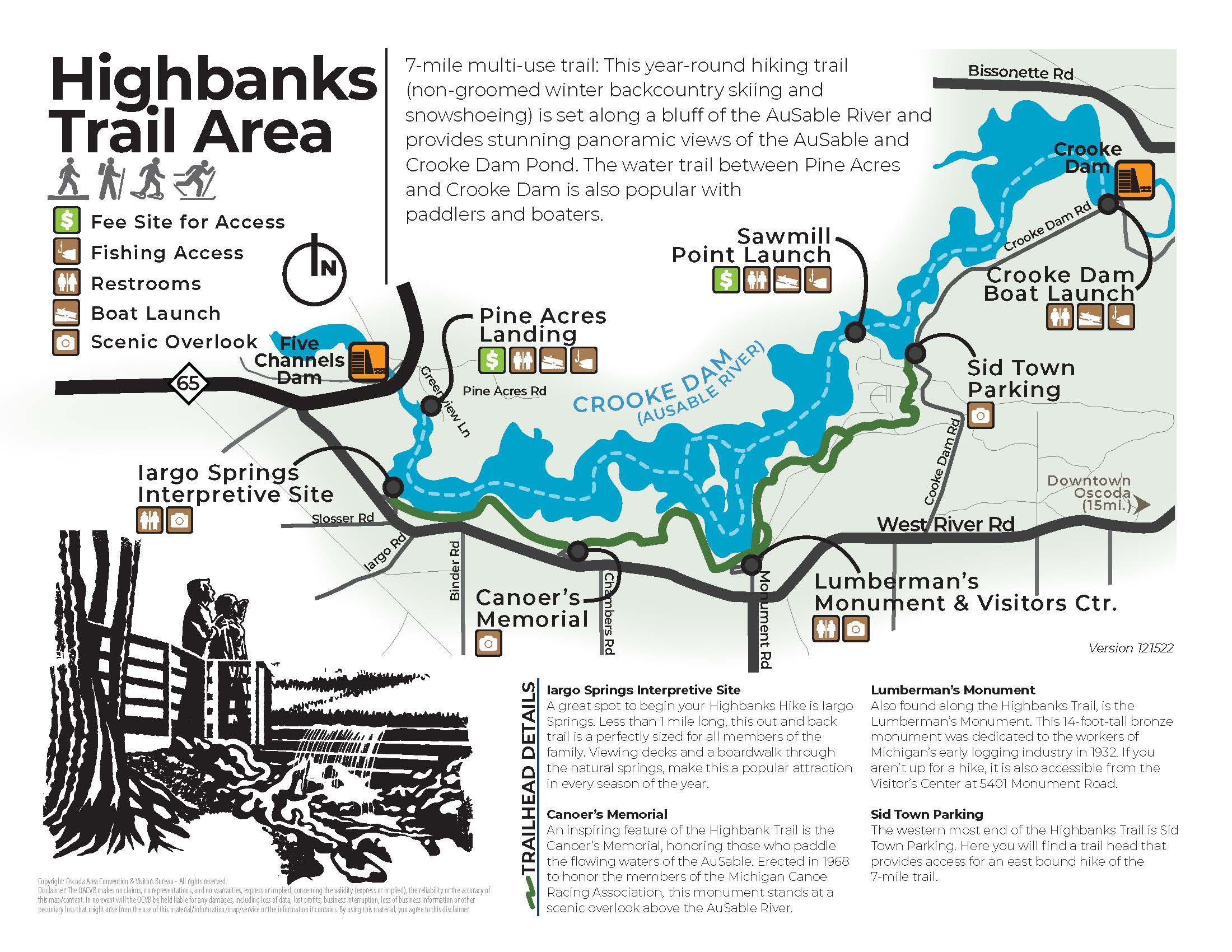 Highbanks trail map