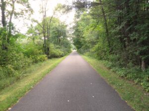 Paved biking trail
