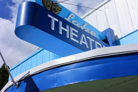 Lake Theater sign