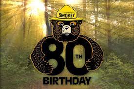 Smokey the Bear 80th birthday logo
