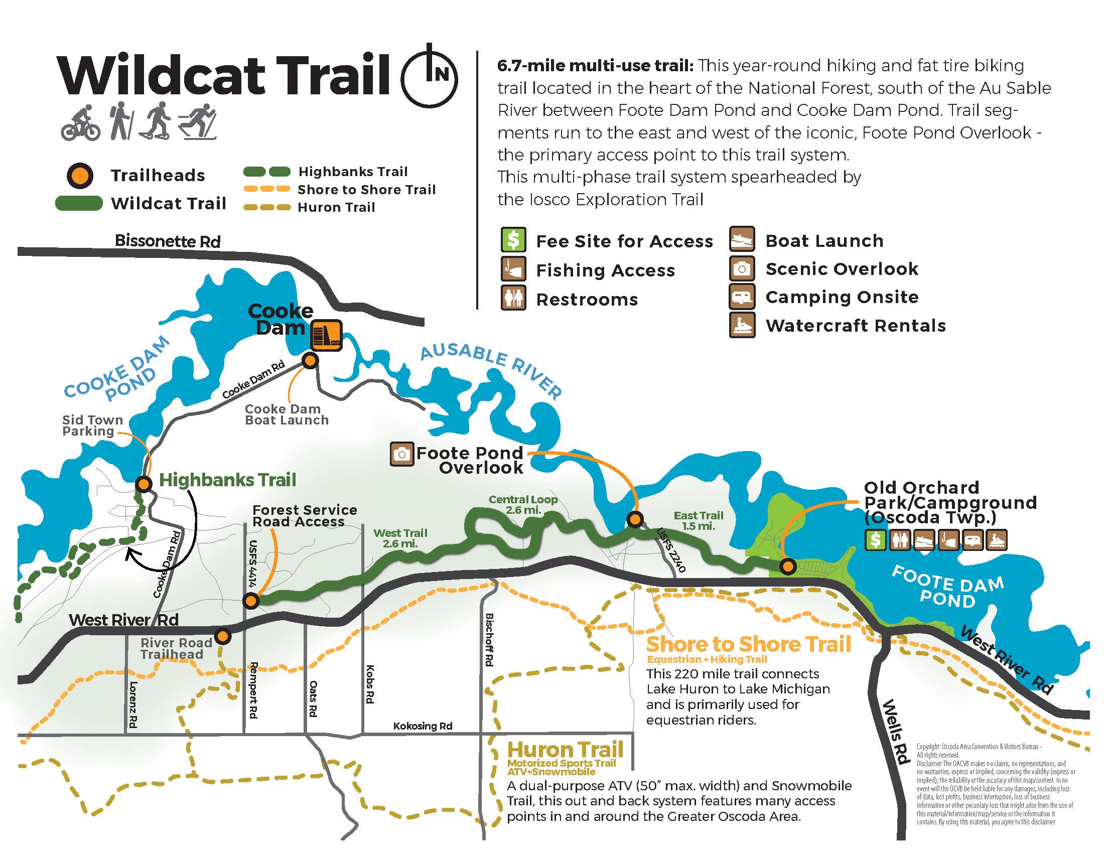 Wildcat Trail map