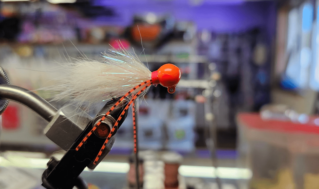 Close up of fishing fly at Wellman's