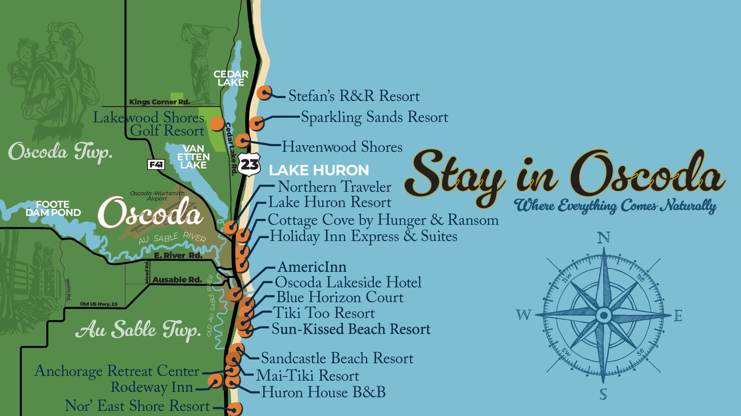OCVB_LodgingMap_May25web_v9 Oscoda Area lodging map