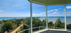 View from a top Tawas Point Lighthouse