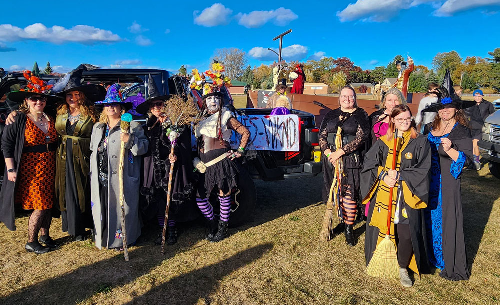 Witches assembled for the Witches on the Water event