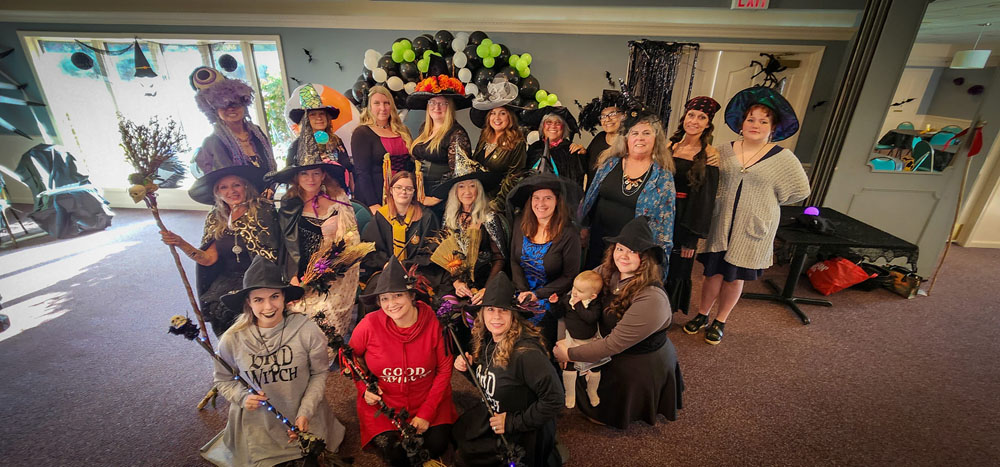 Witches assembled for the Witches on the Water event