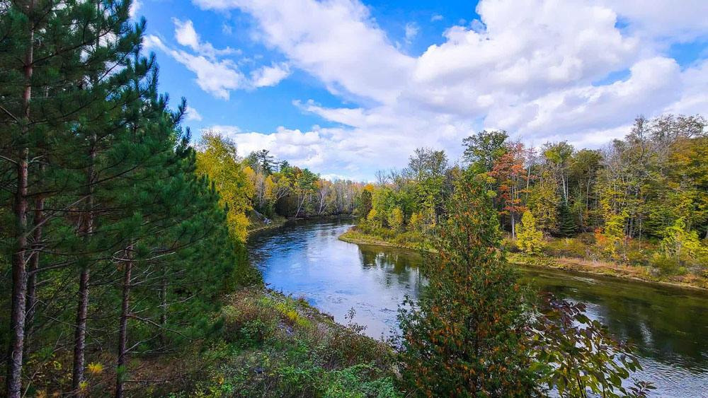 AuSable overlook in fall