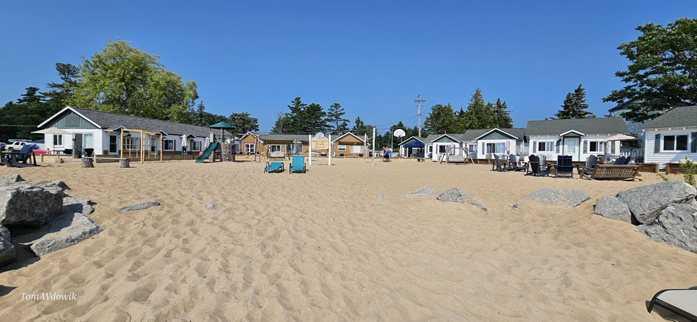 Sandcastles Beach Resort view from shoreline